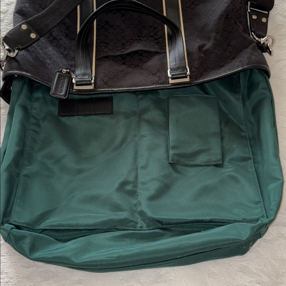 Gently Loved Coach Black Canvas and Leather Tote Bag - Picture 14 of 16